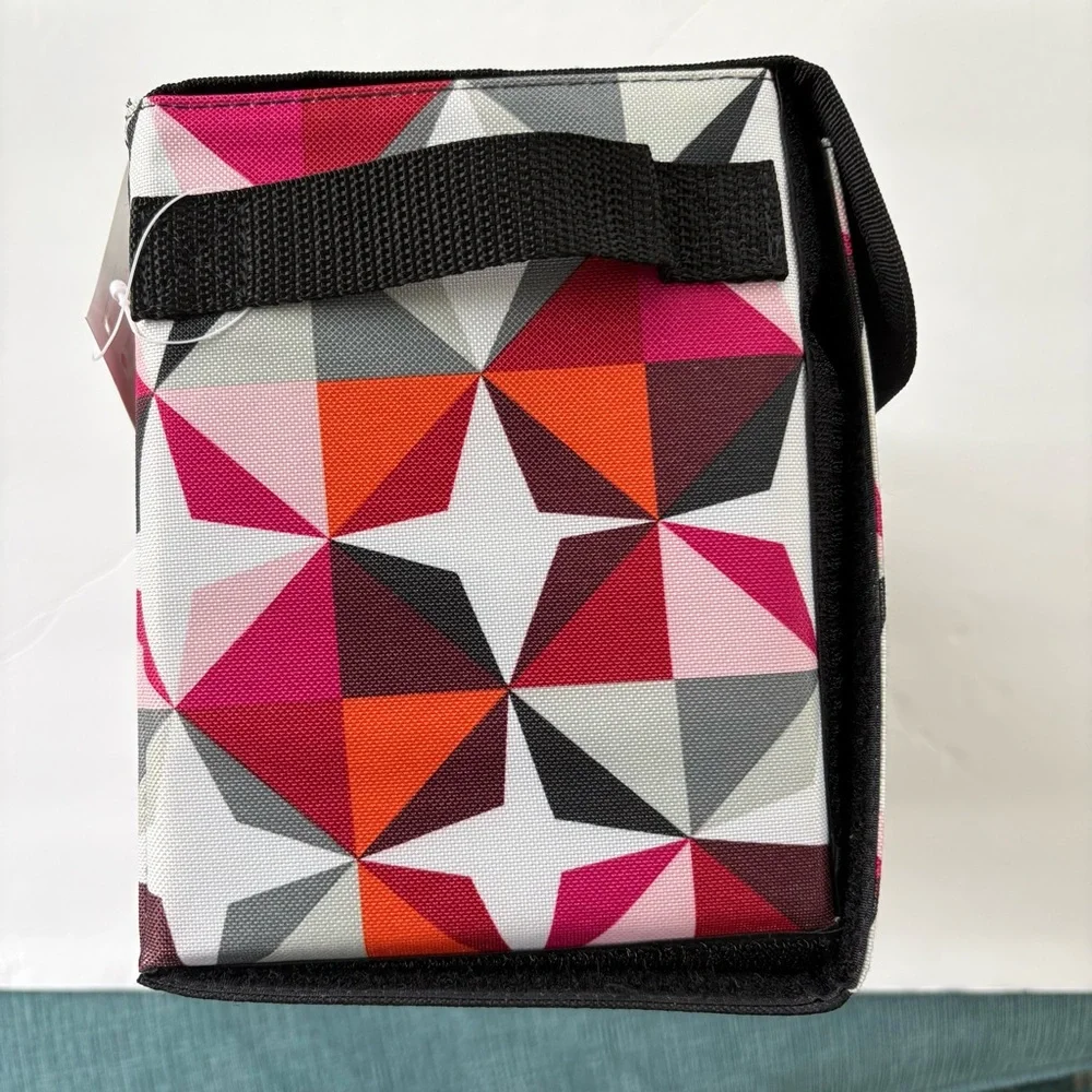 Thirty-One Get Creative Case - Origami Pop Geometric print -NWT NEW